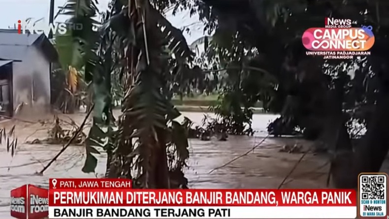 Diterjang Banjir Bandang! Ratusan Rumah di Sukolilo, Pati dan Lumajang Terendam