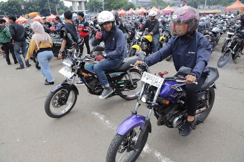 Jaga Jakarta, Ribuan Penggemar RX King Kopdar di Jalan MT Haryono  - Bagian 4
