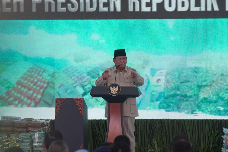 Presiden Prabowo Saksikan Pemusnahan 214,8 Ton Narkoba - Bagian 5