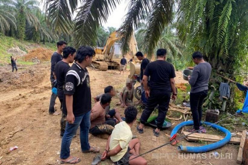 Polisi Gerebek Tambang Emas Ilegal di Pasaman Barat, 3 Pelaku Ditangkap