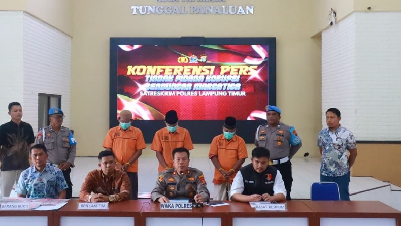3 Tersangka Korupsi Proyek Bendungan Marga Tiga di Lampung Timur Ditahan
