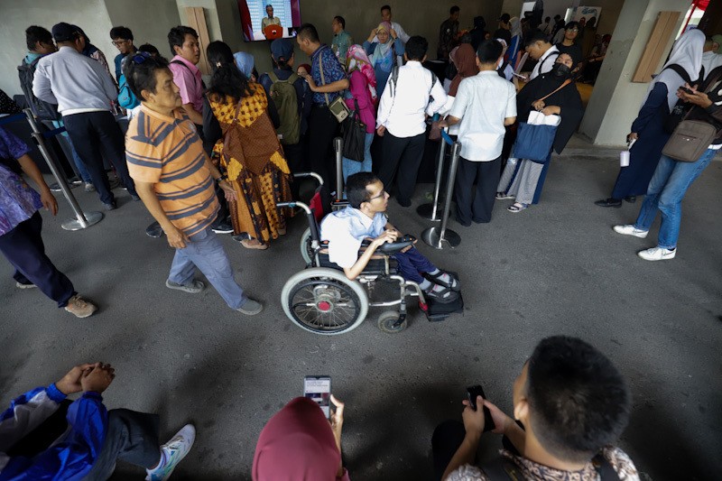 Antusiasme Penyandang Disabilitas Ikuti Job Fair - Bagian 1