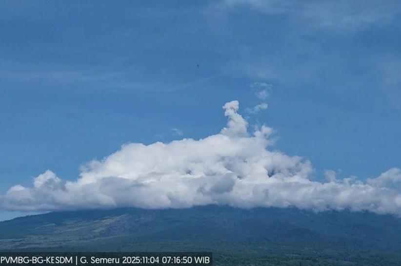 Gunung Semeru Erupsi Hari Ini, Semburkan Kolom Abu Setinggi 800 Meter