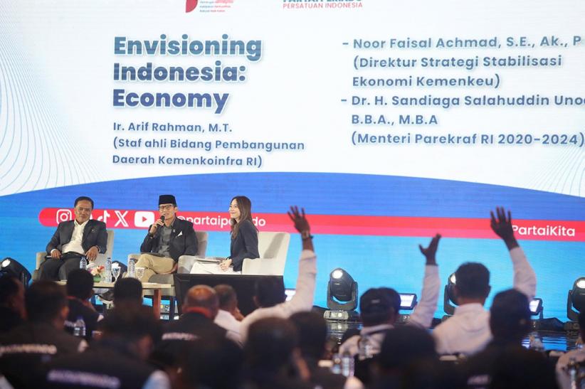 Sandiaga Uno Menjadi Pembicara pada Rakernas dan Bimtek Partai Perindo 2025 - Bagian 3