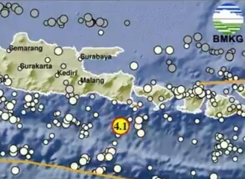 Info BMKG Gempa Terkini M 4,1 Guncang Jembrana Bali