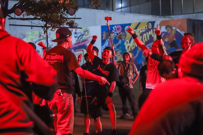 Grup Musik Cadas Hell Army Tampil Garang di Panggung Kongkow Bareng Jaga Jakarta - Bagian 6