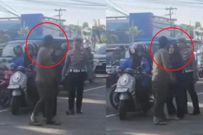 Viral Pemotor Coba Pukul Polisi di Maros gegara Ditegur Tak Pakai Helm