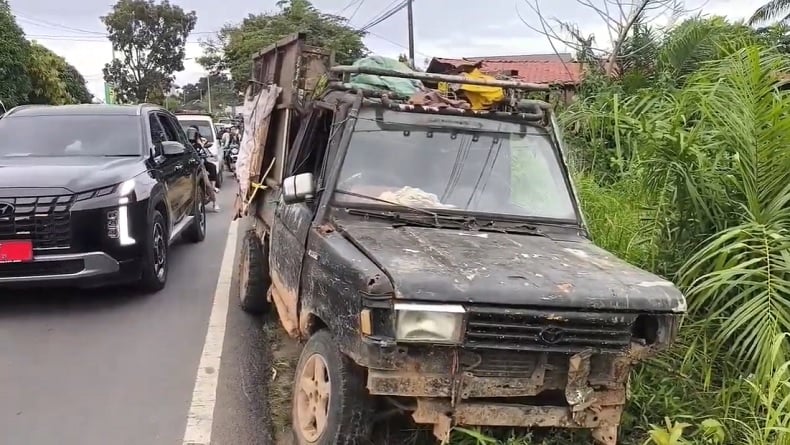 Tragis! Asyik Nikmati Kopi, Kakek di Bengkulu Tewas Ditabrak Pikap Pengangkut Sampah