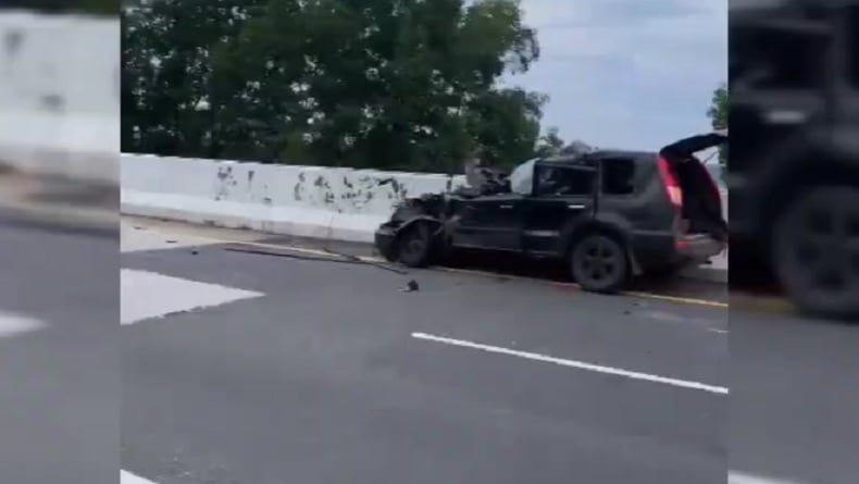 Nissan X-Trail Kecelakaan di Tol Bakter Lampung, Polisi Temukan Puluhan Ribu Ekstasi dan Sabu