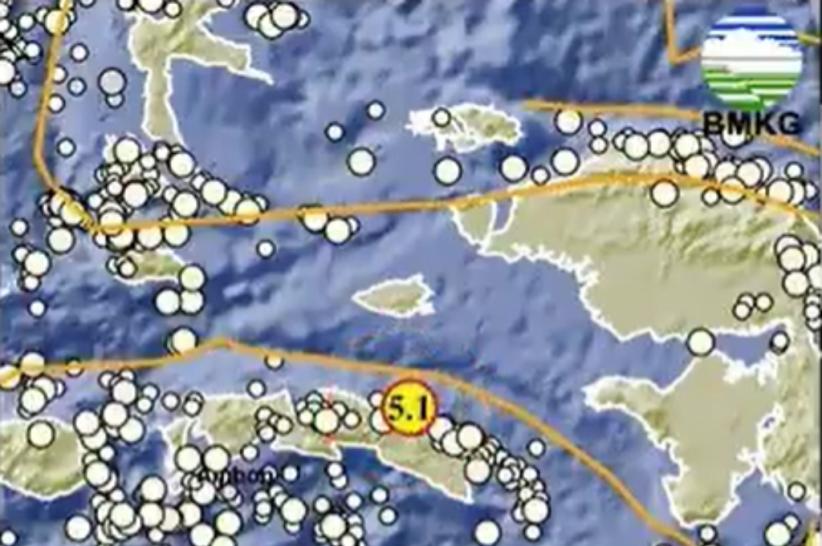 Gempa Hari Ini Magnitudo 5,1 Guncang Seram Bagian Timur Maluku
