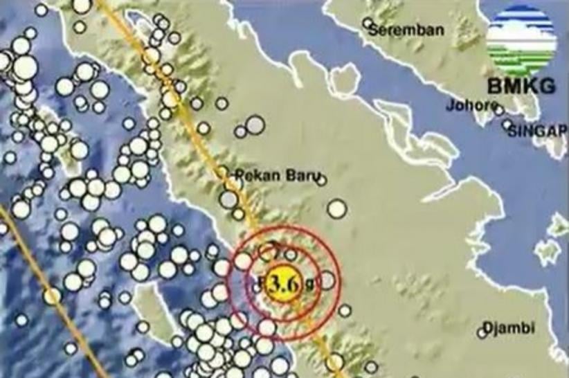 Gempa Hari Ini Magnitudo 3,6 Guncang Solok Sumbar