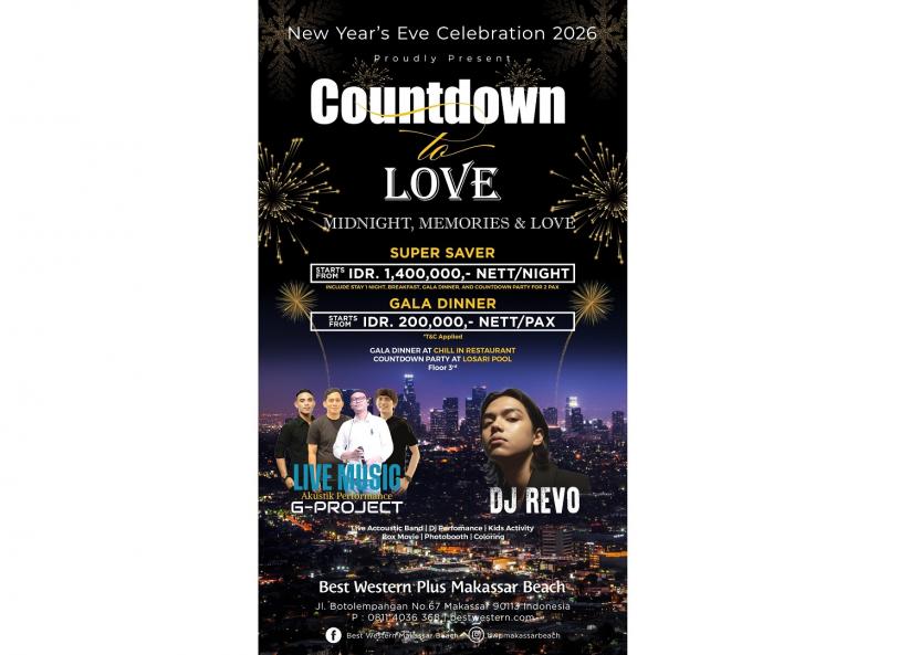 Countdown to Love: Rayakan Malam Tahun Baru Penuh Romansa dan Keajaiban