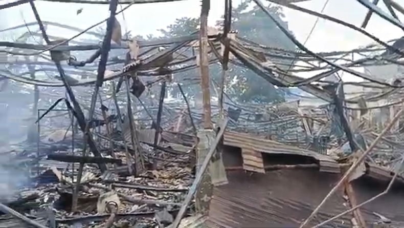 Kebakaran Hebat di Pasar Pagi Pemalang, Sumber Api dari Kios Pakaian Sisi Selatan