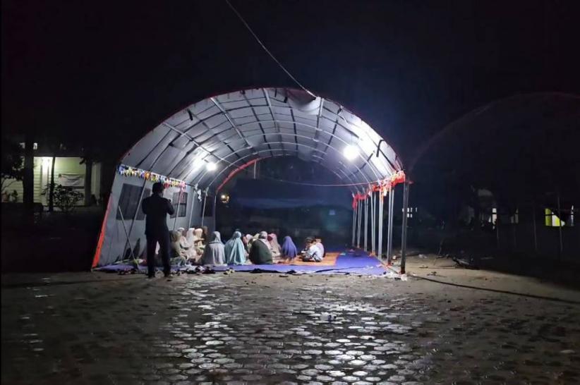 Pengungsi Banjir Bandang di Gayo Lues Aceh Gelar Pengajian Sambut Tahun Baru