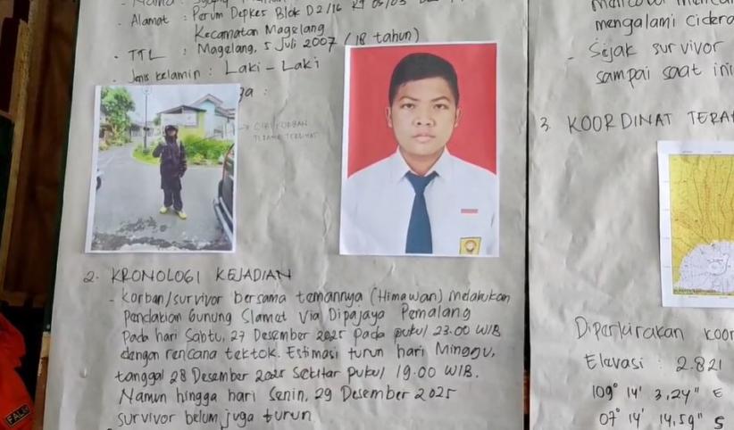 Identitas Pendaki Hilang 6 Hari di Gunung Slamet, Safiya Ridan asal Magelang