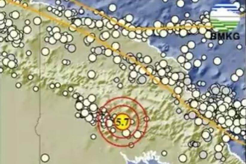 Gempa Hari Ini Magnitudo 5,7 Guncang Boven Digoel Papua