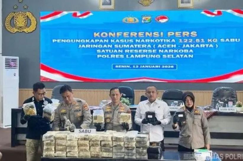 Kronologi Penyelundupan Sabu 122 Kg Digagalkan di Bakauheni, Disamarkan dalam 8 Ton Jengkol
