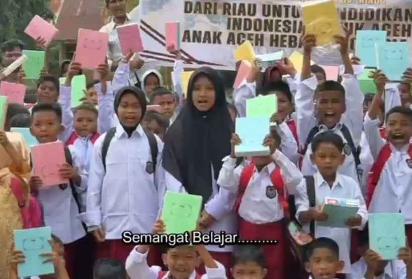 Kepala SDN 19 Tanah Jambo Aye Aceh Utara Apresiasi Bantuan Pemprov Riau dan TNI