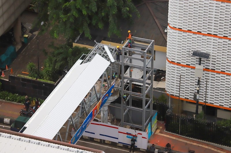 Tertua di Indonesia, JPO Sarinah Kembali Dibangun - Bagian 6