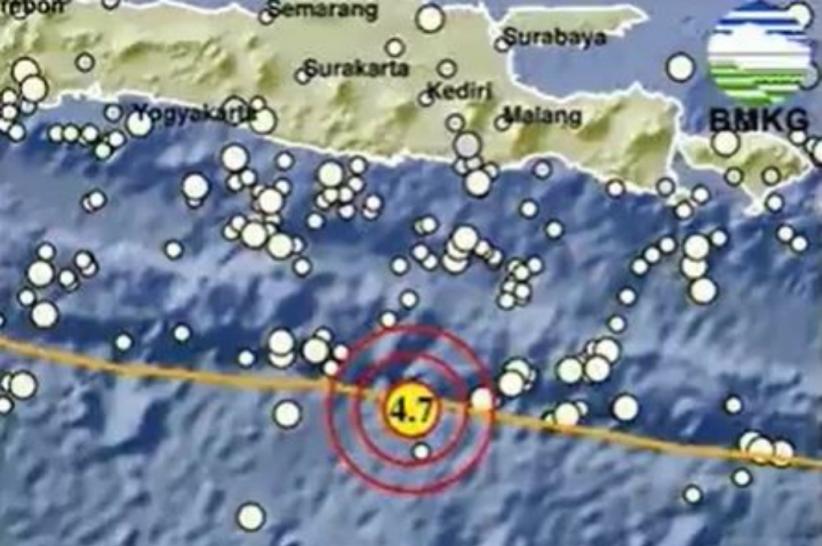 Gempa Bumi Magnitudo 4,7 Guncang Blitar Jatim