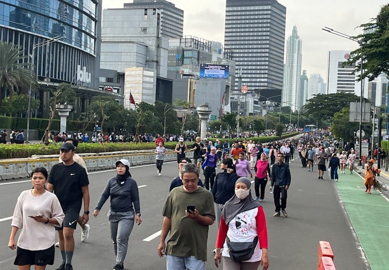 Jakarta Cerah, Kawasan CFD Diserbu Warga - Bagian 2