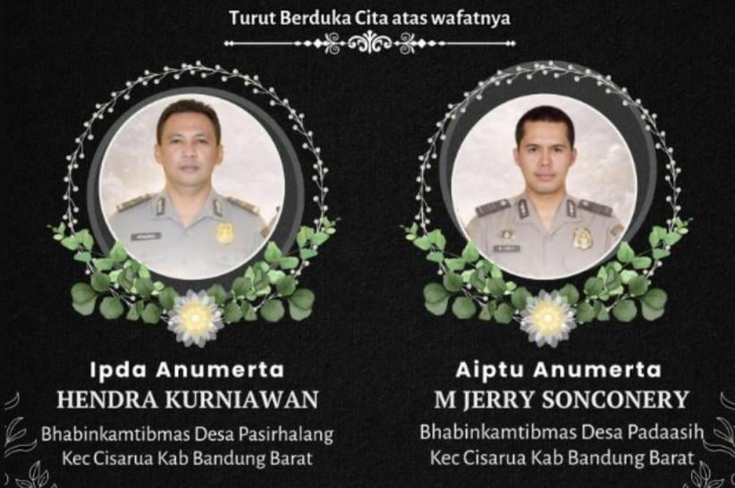 Identitas 2 Polisi Gugur saat Tolong Korban Longsor Cisarua, Aiptu Hendra dan Aipda M Jerry