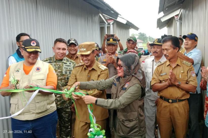 Korban Longsor Cilacap Terima 17 Huntara, Pemerintah Siapkan Huntap untuk 56 KK