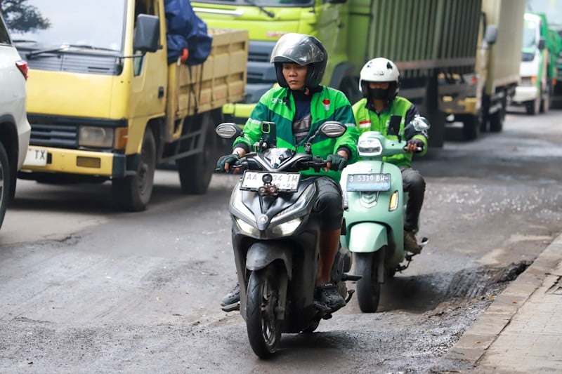 Potret Jalanan Jakarta Rusak Parah - Bagian 5