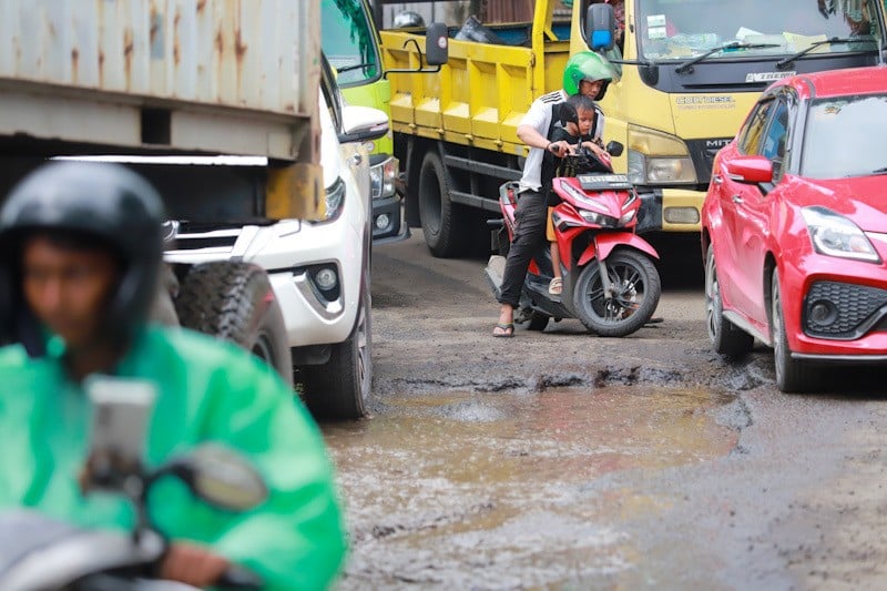 Potret Jalanan Jakarta Rusak Parah - Bagian 2