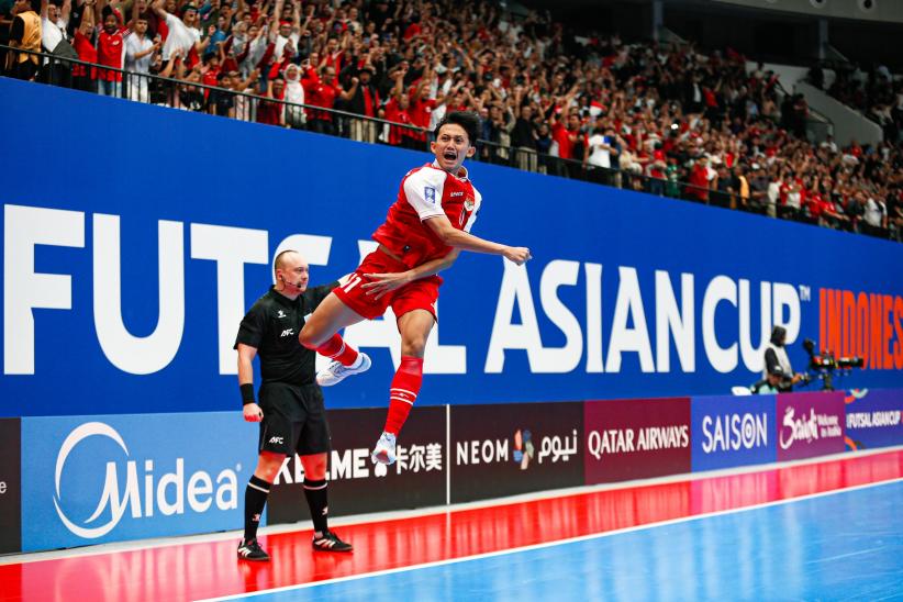 Selebrasi Timnas Futsal Indonesia Lolos Final Piala Asia usai Bungkam Jepang - Bagian 3