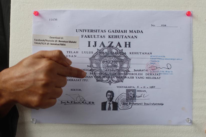 Penampakan Salinan Ijazah Jokowi - Bagian 2