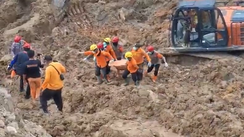 Hari ke-6 Pencarian, 1 dari 7 Korban Longsor Tambang Timah di Bangka Ditemukan
