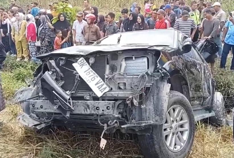 Kecelakaan Maut Minibus Tertabrak KA Putri Deli di Asahan, 2 Anak Tewas 1 Kritis