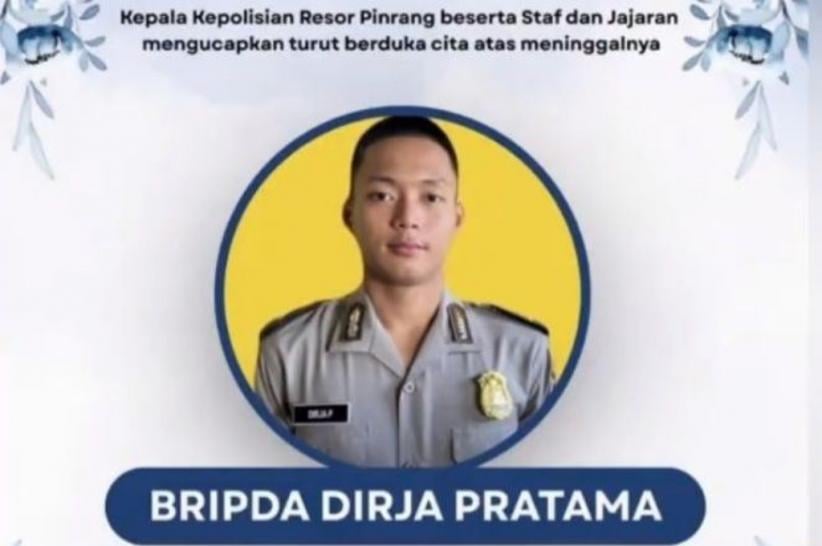 Bripda Dirja Pratama Bintara Muda Polda Sulsel Tewas Diduga Dianiaya Senior di Makassar