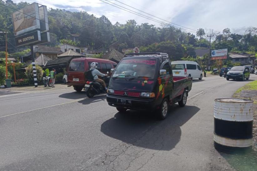 Arus Balik lebaran di Lingkar Gentong Tasikmalaya Ramai Lancar di Hari Pertama Kerja