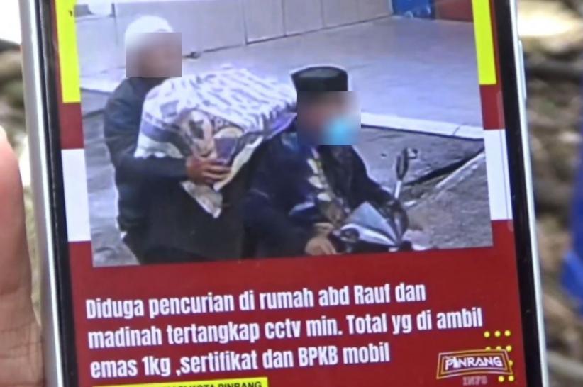 Beredar Foto Diduga Pencuri Emas 1 Kg dalam Rumah 3 Lantai di Pinrang, Ini Kata Polisi