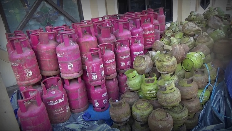 Polda Jambi Gerebek Gudang Pengoplos Gas Subsidi, 3 Orang Ditangkap