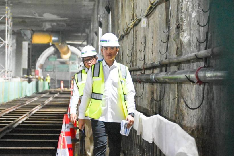 Wapres Gibran Cek Progres Pembangunan MRT Fase 2A    - Bagian 2