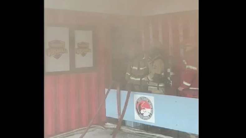 Ruang Penyidikan Polres Pelabuhan Tanjung Perak Surabaya Terbakar