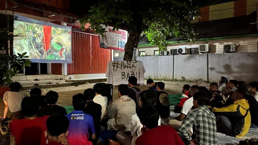 Suasana Nobar Film Pesta Babi di Ciputat - Bagian 4
