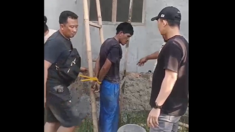 Begal HP di Tulang Bawang Ditangkap saat Bekerja sebagai Pemborong Bangunan