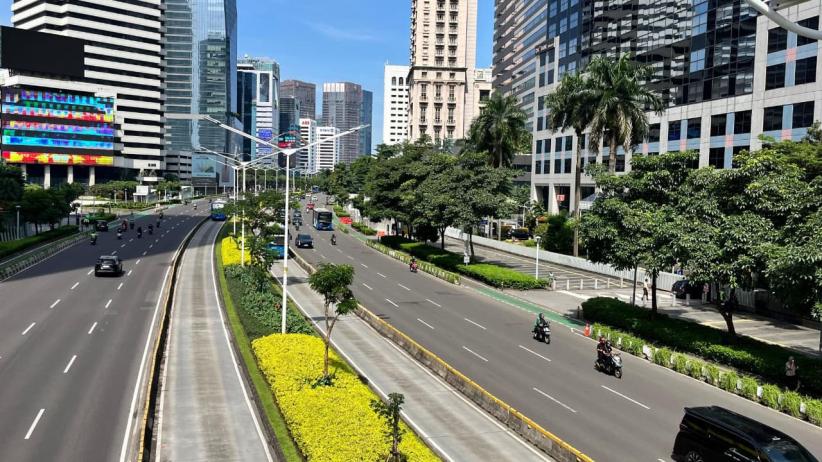 Suasana Jalan Protokol Jakarta Sepi saat Libur Iduladha 1447 H - Bagian 3