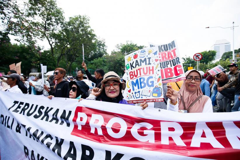 Aksi Massa Dukung Program Makan Bergizi Gratis - Bagian 1