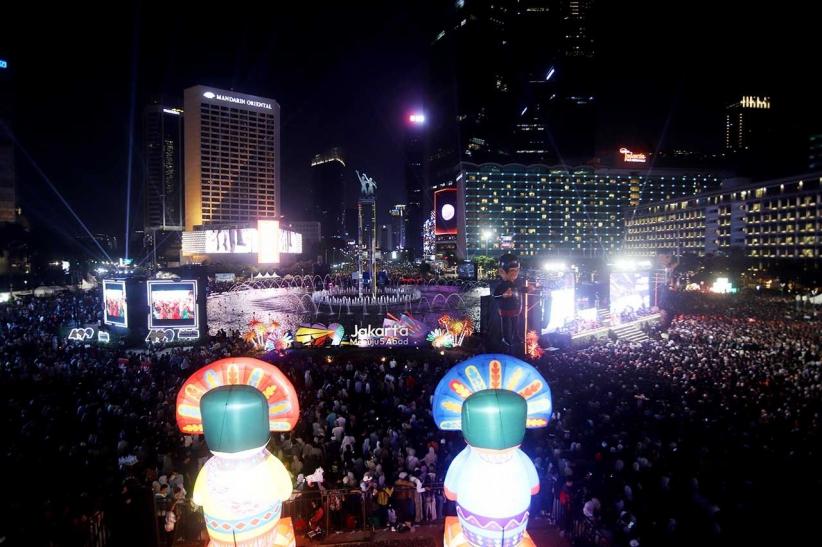 Sambut 5 Abad Jakarta, Ribuan Warga Padati Bundaran HI - Bagian 1
