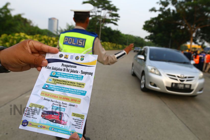 Uji Coba Kebijakan Ganjil Genap di Tol Jakarta-Tangerang - Bagian 3
