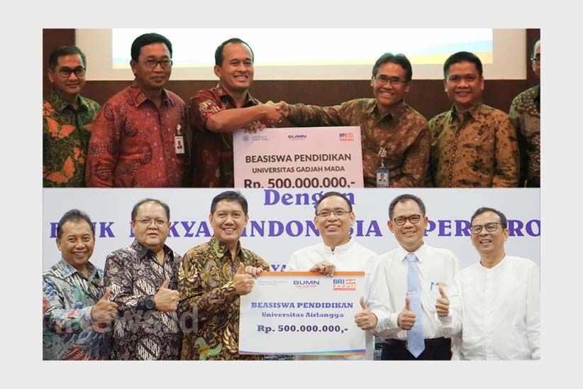 BRI Berikan Layanan Perbankan serta Beasiswa Pendidikan kepada UGM dan Unair - Bagian 1
