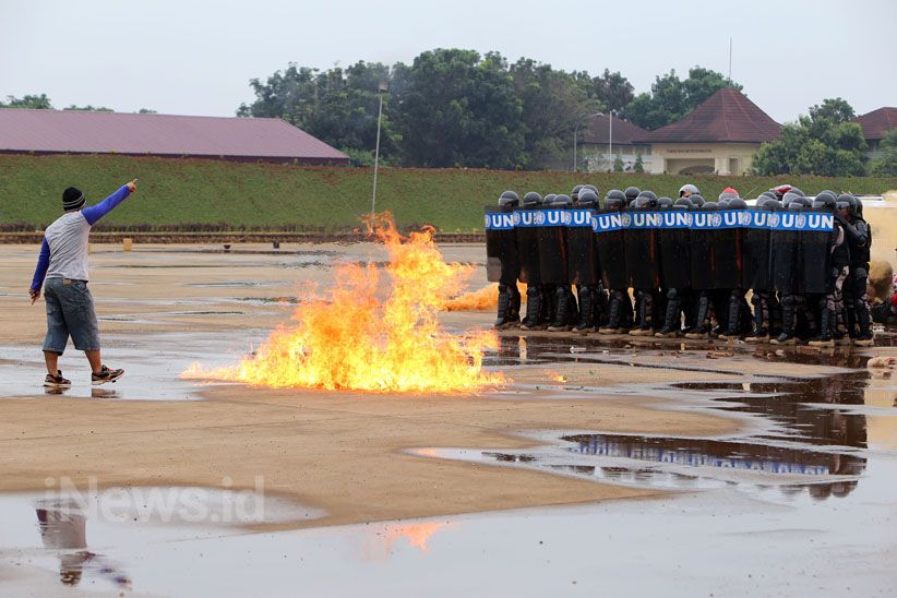 Persiapan Misi ke Sudan Selatan, Pasukan Garuda Bhayangkara 4 Unjuk Kekuatan  - Bagian 2