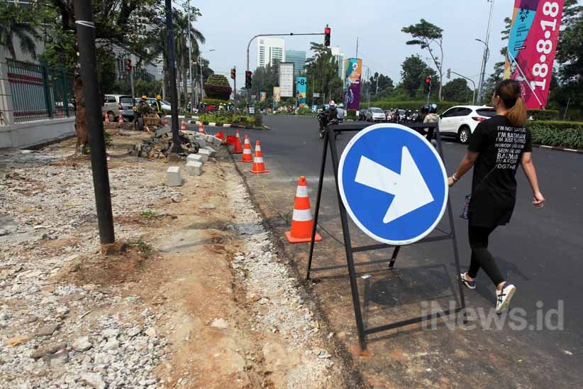 Jelang Asian Games, Penyelesaian Pedestrian di Senayan Dikebut - Bagian 5