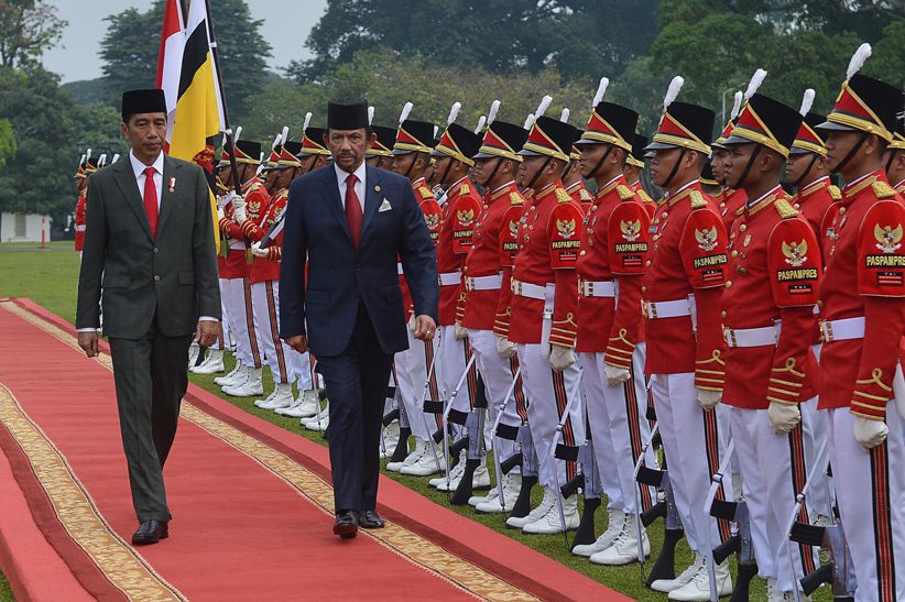 Presiden Jokowi Terima Kunjungan Sultan Brunei Darussalam Hassanal Bolkiah - Bagian 1