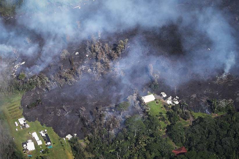 Foto-Foto Lahar Gunung Kilauea Hancurkan Rumah Warga di Hawaii - Bagian 3